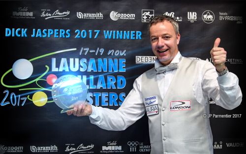 Dick JASPERS wins the Lausanne Billard Master 2017