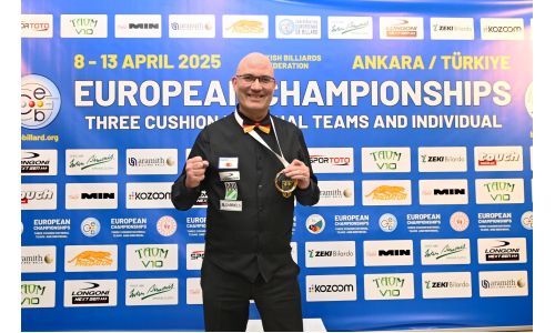 MARTIN HORN IS THE NEW 3-CUSHION EUROPEAN CHAMPION