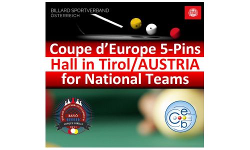 COUPE D'EUROPE 5-PIN FOR NATIONAL TEAMS