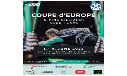 COUPE D'EUROPE 5-PINS CLUBS STARTING IN IKAST (DENMARK)