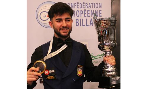 MARCOS MORALES IS THE NEW U25 3-CUSHION CHAMPION