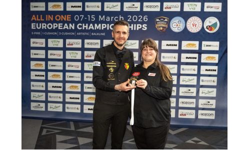 KOEFOED AND CEULEMANS ON THE TOP STEP OF THE PODIUM