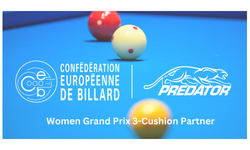 NEW PARTNERSHIP WITH PREDATOR FOR WOMEN GRAND PRIX 3-CUSHION 2023 !