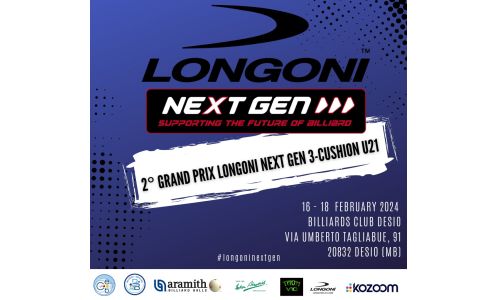 LONGONI NEXTGEN: AMIR IBRAIMOV WINS THE SECOND 23/24 GP 3-CUSHION U21