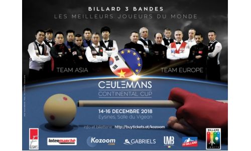The Ceulemans Cup: it’s Europe against Asia