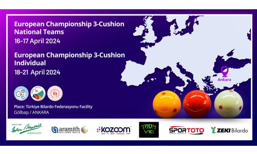 THE EUROPEAN CHAMPIONSHIPS 3-CUSHION, ANKARA.