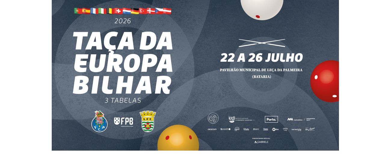 THE COUPE D'EUROPE 3-CUSHION STARTS IN FEW DAYS IN PORTUGAL