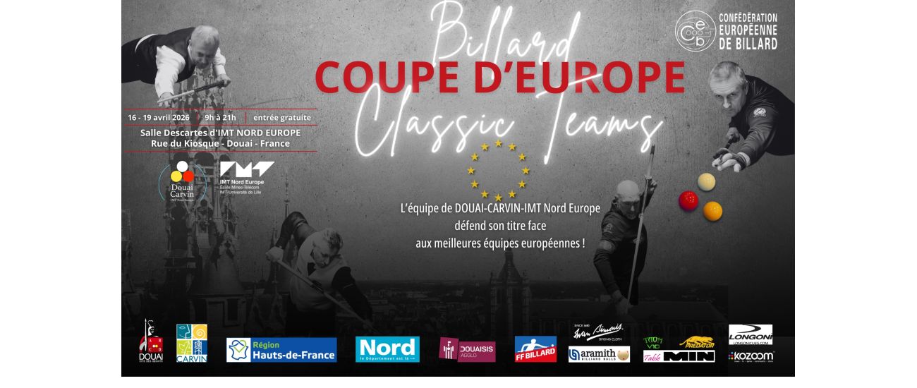 THE COUPE D’EUROPE CLASSIC TEAMS IS READY TO KICK OFF IN DOUAI