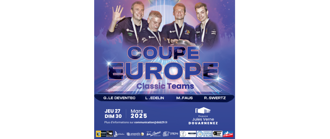 THE COUPE D'EUROPE CLASSIC BEGINS IN FEW DAYS IN DOUARNENEZ, FRANCE