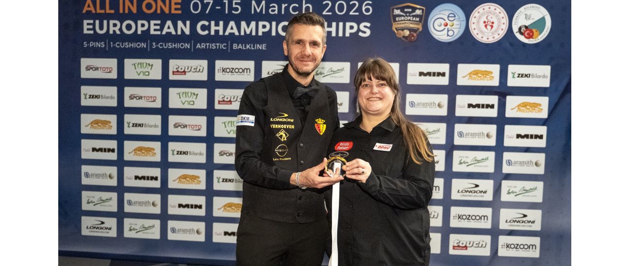 KOEFOED AND CEULEMANS ON THE TOP STEP OF THE PODIUM