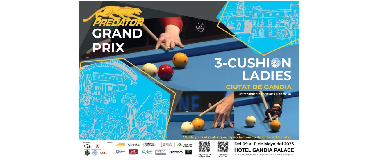 PREDATOR GP 3-CUSHION LADIES KICKS OFF IN GANDIA (SPAIN)