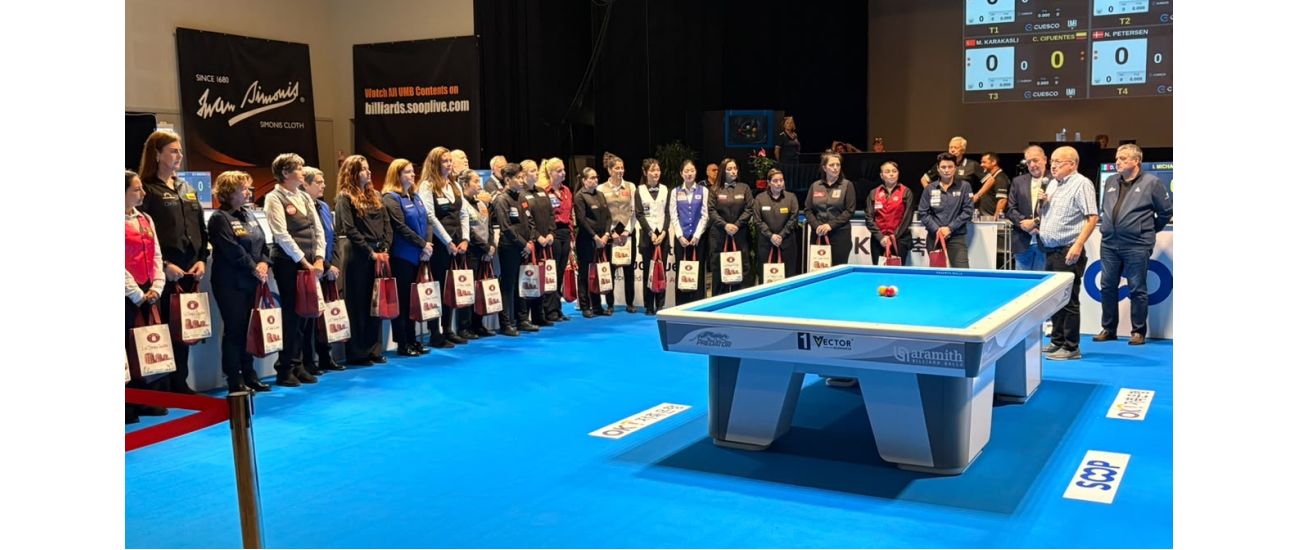 WORLD CHAMPIONSHIPS 3-CUSHION LADIES AND JUNIORS KICK OFF IN GRADIGNAN, FRANCE