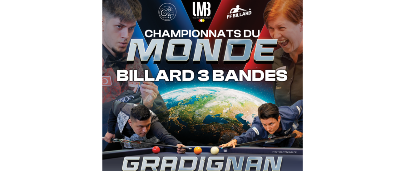 WORLD CHAMPIONSHIPS 3-CUSHION LADIES AND JUNIORS KICK OFF IN GRADIGNAN, FRANCE