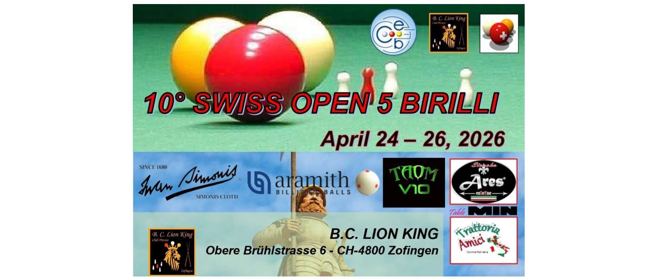 5-PINS IS ON THE STAGE IN ZOFINGEN FOR THE SWISS OPEN