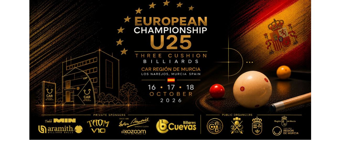 COMING SOON: U25 3-CUSHION CHAMPIONSHIP IN LOS ALCAZARES